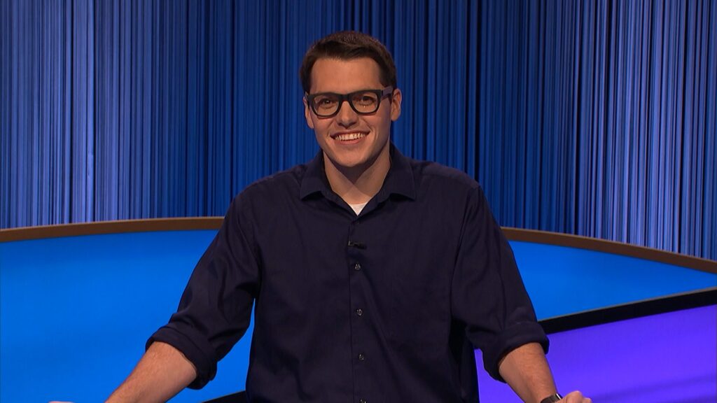 Photo of Tyler Jarvis at "Jeopardy!"